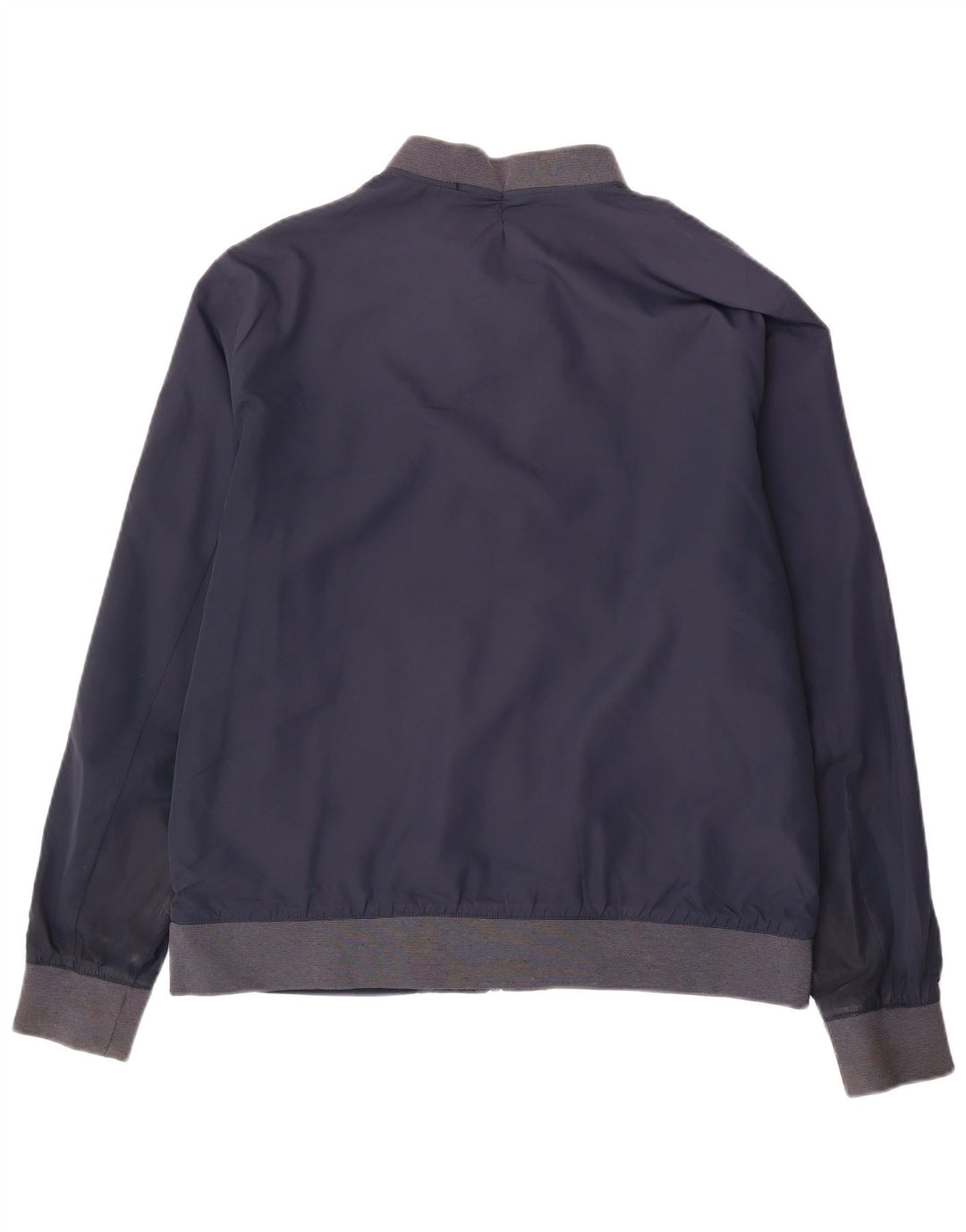 Marks & Spencer Mens Bomber Jacket UK 40 Large Navy Blue Polyester