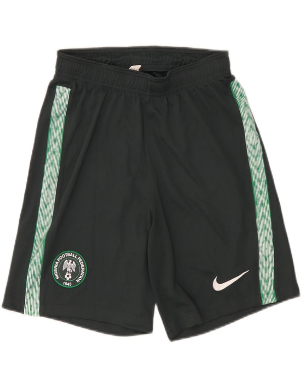 Nike Mens Dri Fit sport rövidnadrág, kis zöld poliészter