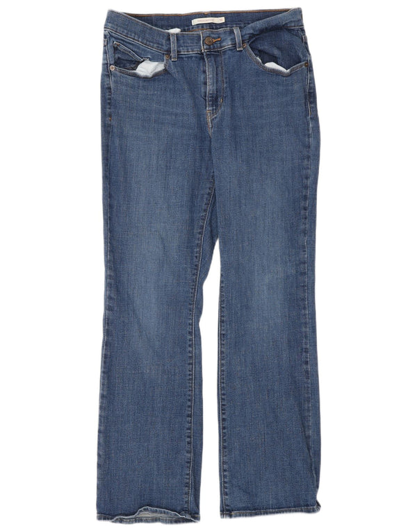 Jeans bootcut classici da donna Levi's US 10 Large W30 L30 cotone blu