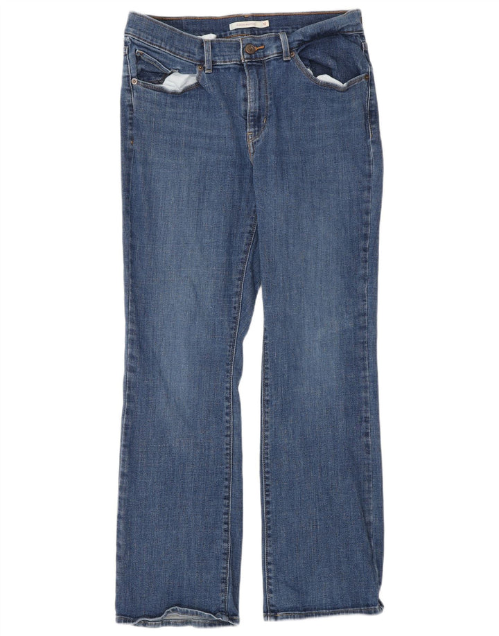Jeans bootcut classici da donna Levi's US 10 Large W30 L30 cotone blu