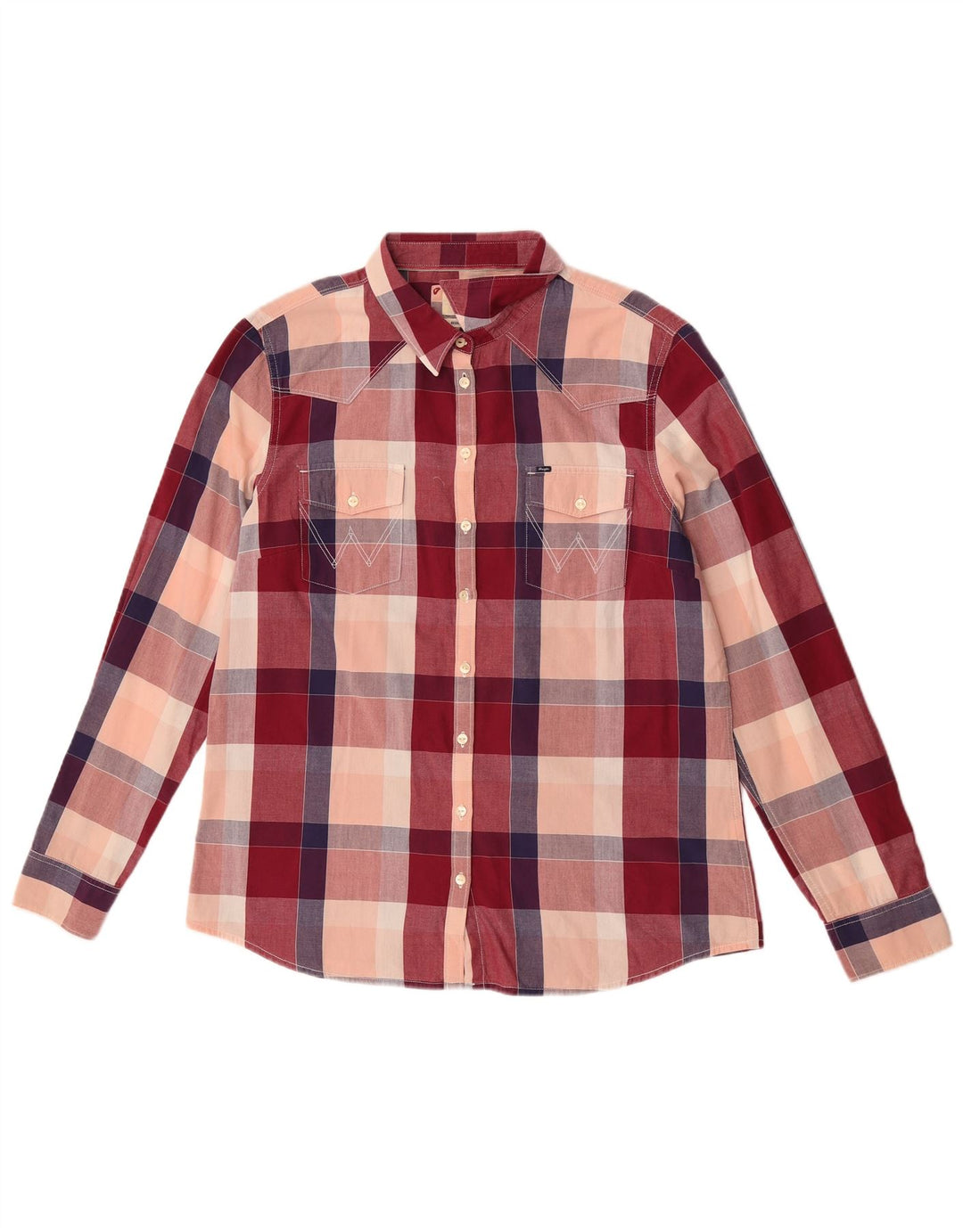 Wrangler Womens Regular Fit Shirt UK 18 XL Multicoloured Check Cotton