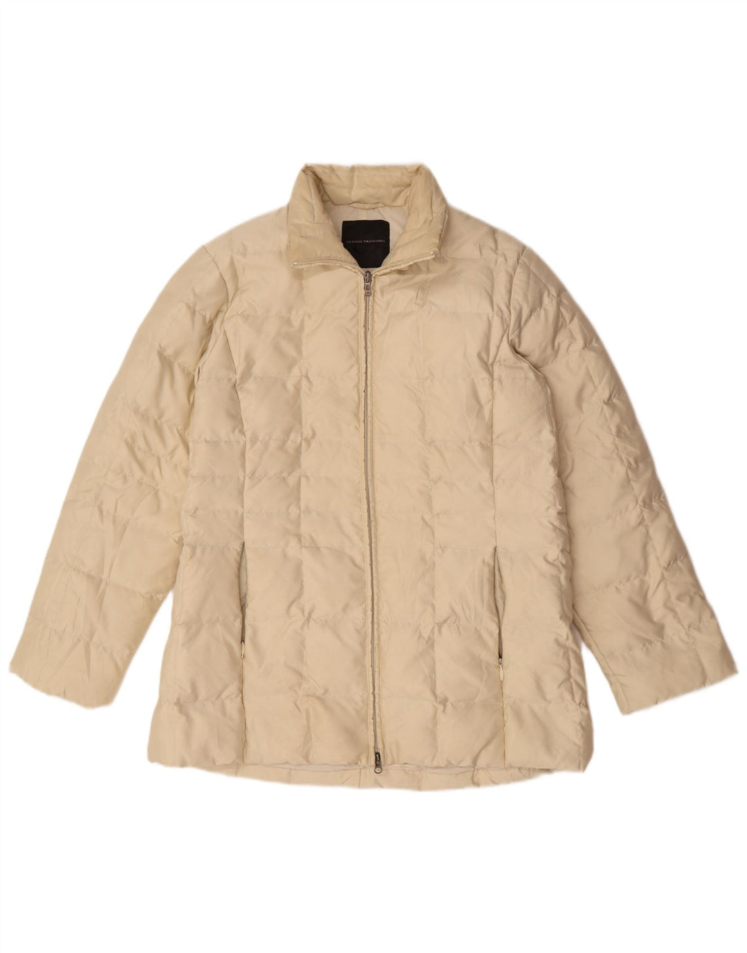 Sergio Tacchini Chaqueta Acolchada Mujer UK 40 XL Poliamida Blanco Roto