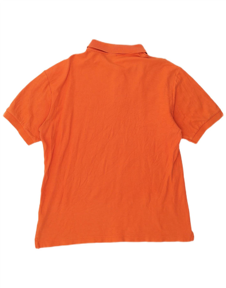 Polo da uomo Fila in cotone arancione medio