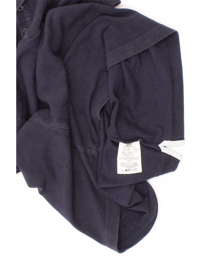GUESS Mens Polo Shirt XS Navy Blue Cotton Vintage Guess and Second-Hand Guess from Messina Hembry 