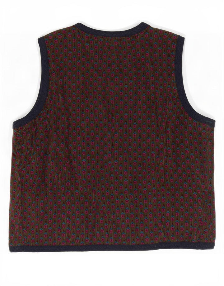 Best Company Womens Waistcoat UK 14 Medium Multicoloured Floral