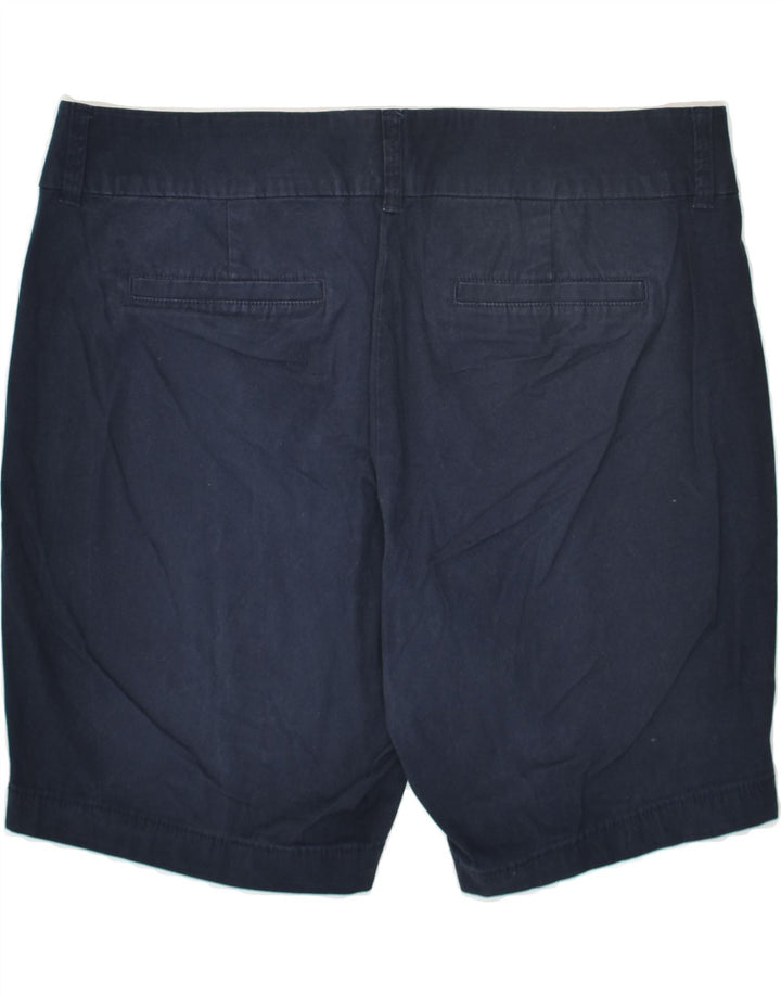 J. CREW Womens Chino Shorts US 12 Large W34  Navy Blue Cotton | Vintage J. Crew | Thrift | Second-Hand J. Crew | Used Clothing | Messina Hembry 