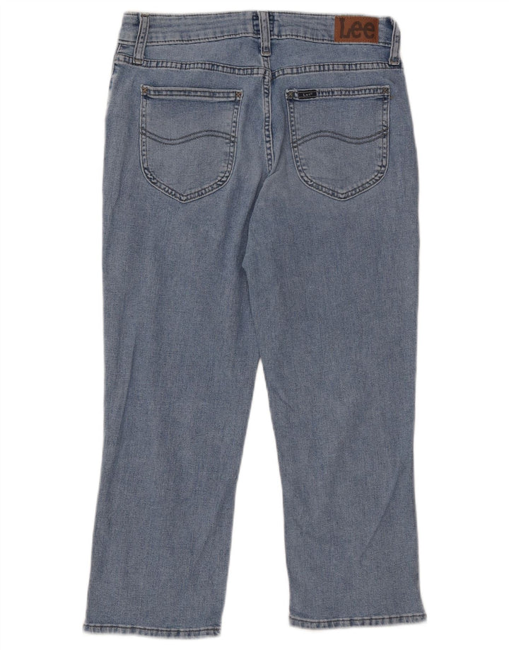 LEE Womens Capri Jeans US 8 Medium W32 L22 Blue Cotton