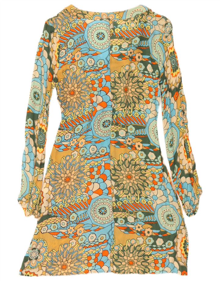 Nolita Womens Abstract Pattern Empire Dress IT 40 Small Multicoloured