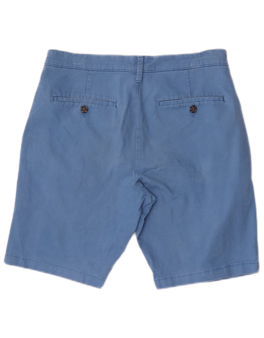 Marks & Spencer Mens Chino Shorts W30 Medium Blue Cotton