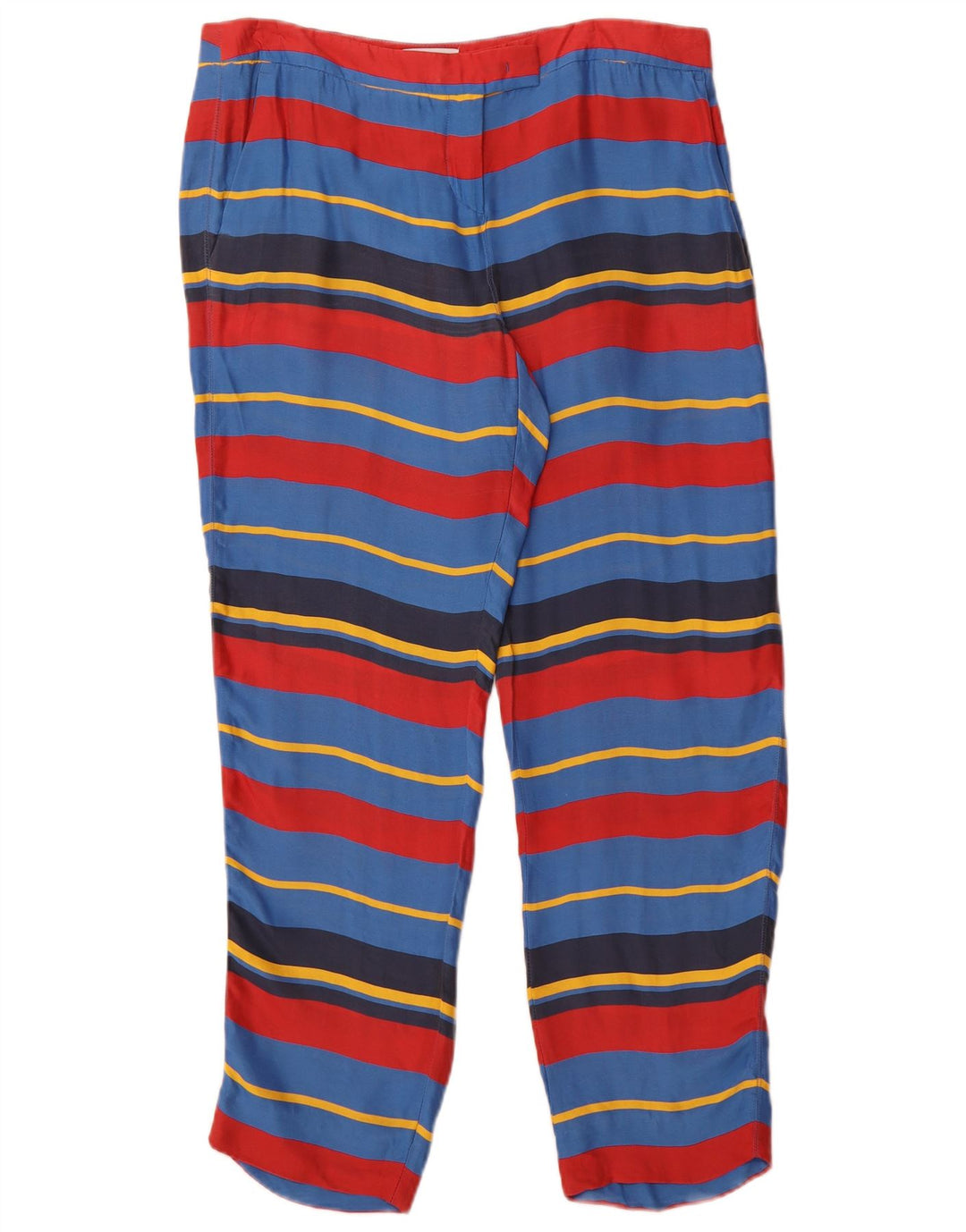 MAX & CO. Womens Cropped Trousers UK 16 Large W34 L27 Multicoloured