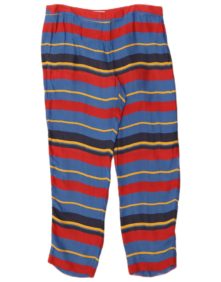 MAX & CO. Womens Cropped Trousers UK 16 Large W34 L27 Multicoloured