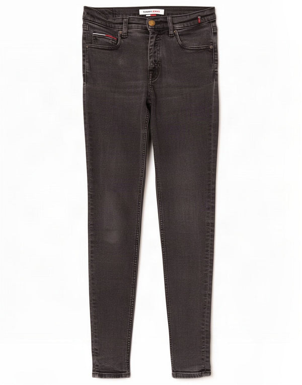 Tommy Hilfiger Damen Skinny Jeans W27 L27 Schwarz Baumwolle