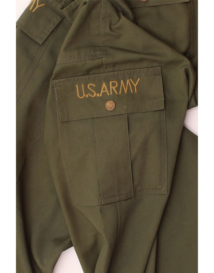 VINTAGE Mens Straight Cargo Trousers W36 L28 Khaki Vintage Vintage and Second-Hand Vintage from Messina Hembry 