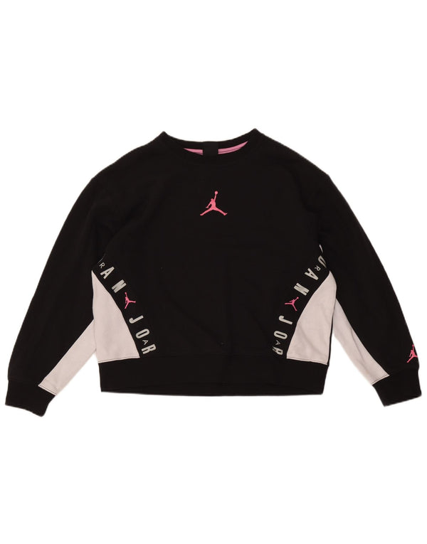 Jordan Sweat-shirt graphique pour fille 13-14 ans XL Noir Colorblock