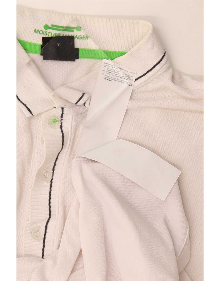 Polo da uomo Hugo Boss piccola in cotone bianco