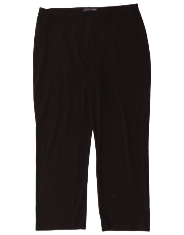 Pantaloni casual dritti da donna Marks & Spencer UK 16 Large W32 L30 neri
