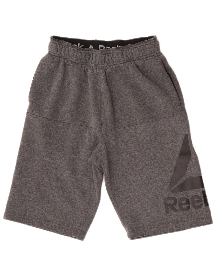 Reebok Herre grafiske sportsshorts Små grå bomuld
