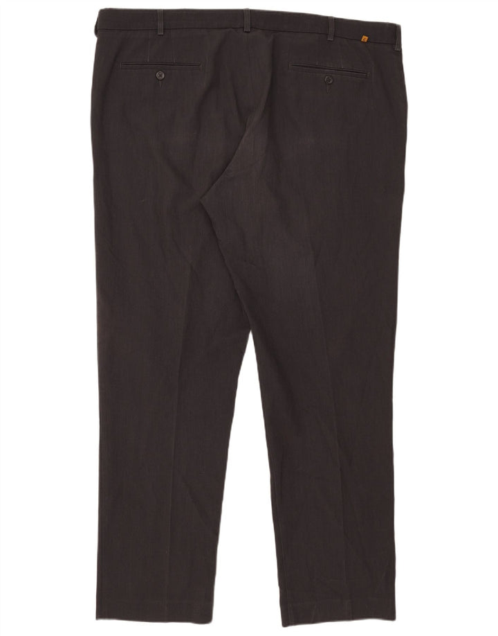 Farah Mens Classic Slim Suit Trousers W44 L33 Grey Polyester
