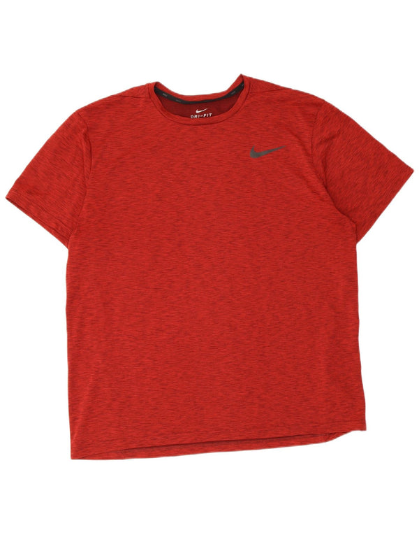 Tricou Nike Dri Fit pentru bărbați Top XL Poliester cu pături roșii