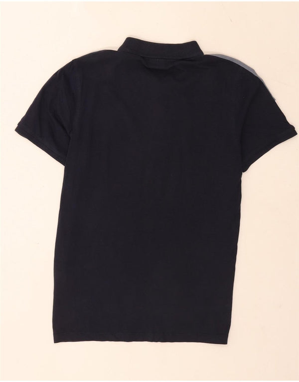 Polo da uomo Jack & Jones piccola in cotone color block blu navy