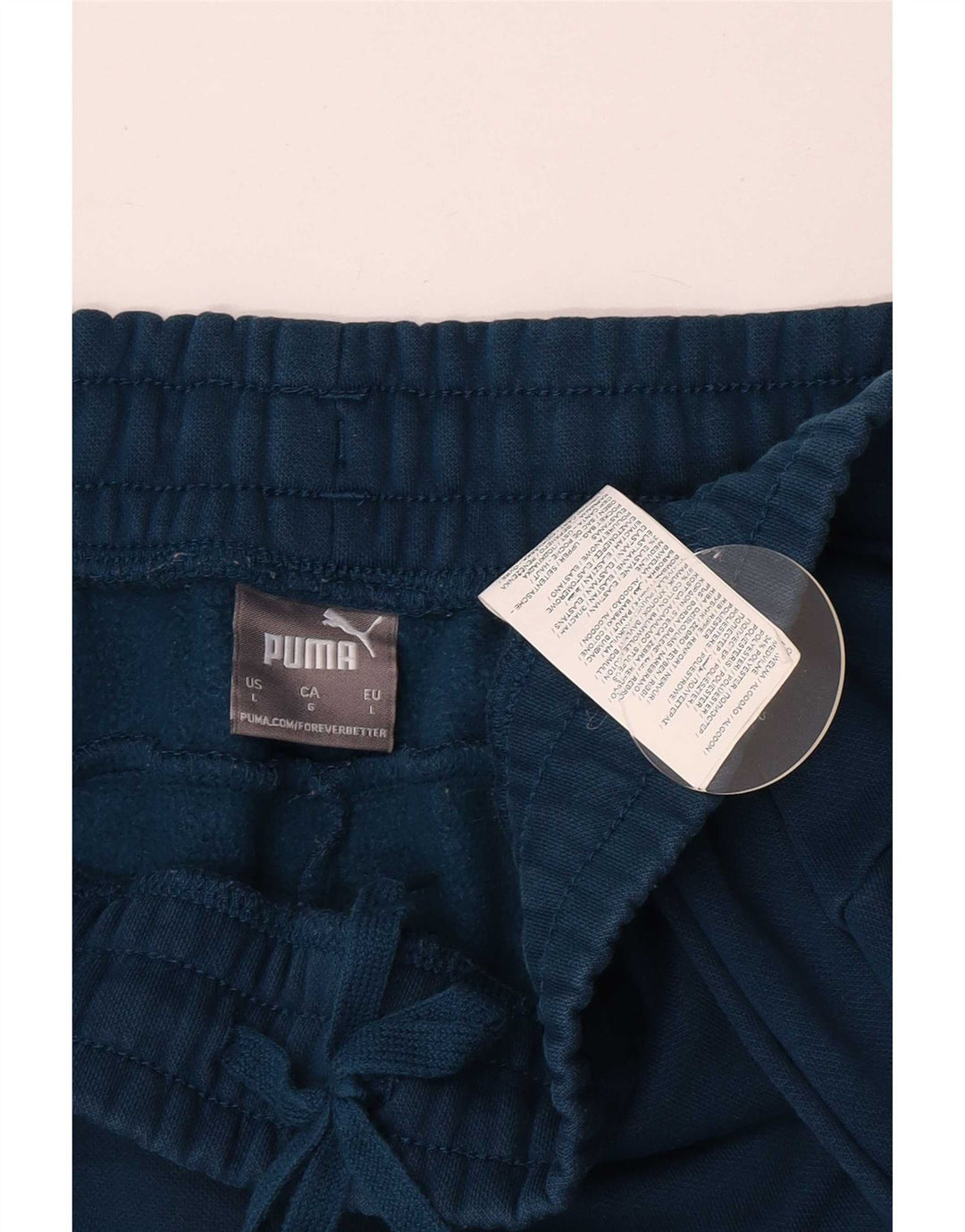 Puma Mens Tracksuit Trousers Joggers Large Blue Cotton