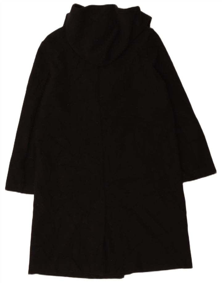 Cappotto aperto con cappuccio da donna Zara UK 14 poliestere nero medio
