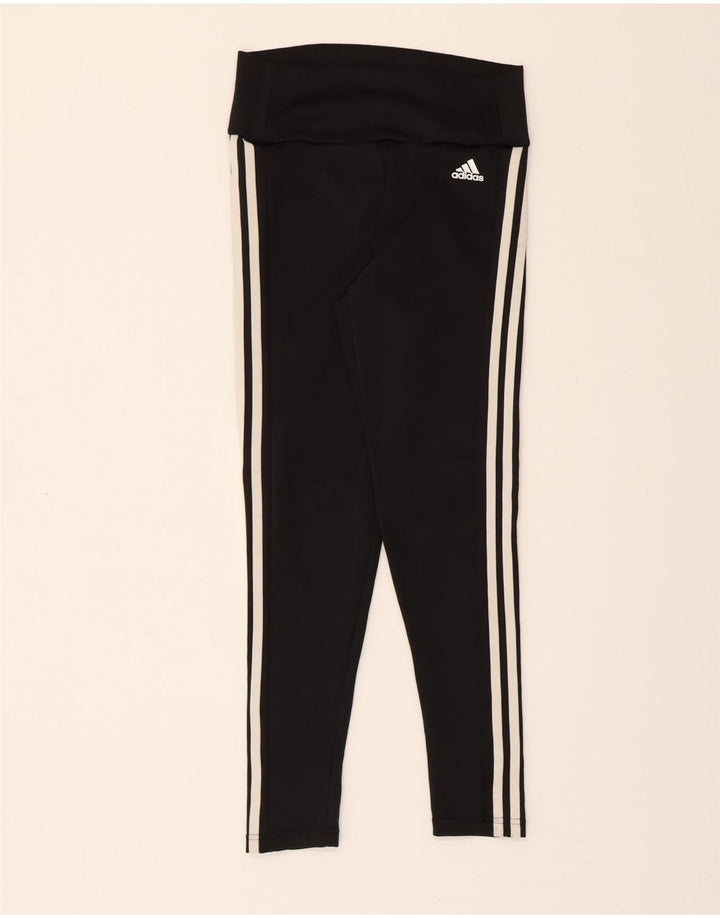 ADIDAS Womens Aeroready Leggings UK 8/10 Small  Black Polyester Vintage Adidas and Second-Hand Adidas from Messina Hembry 