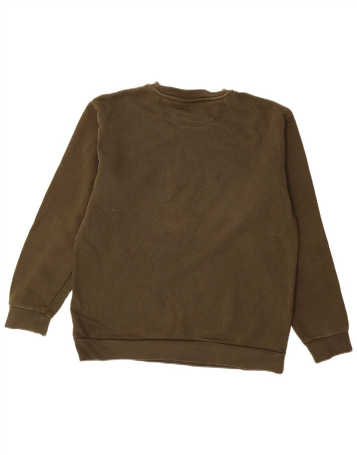 Męska bluza z grafiką ADIDAS, średnia, bawełniana khaki