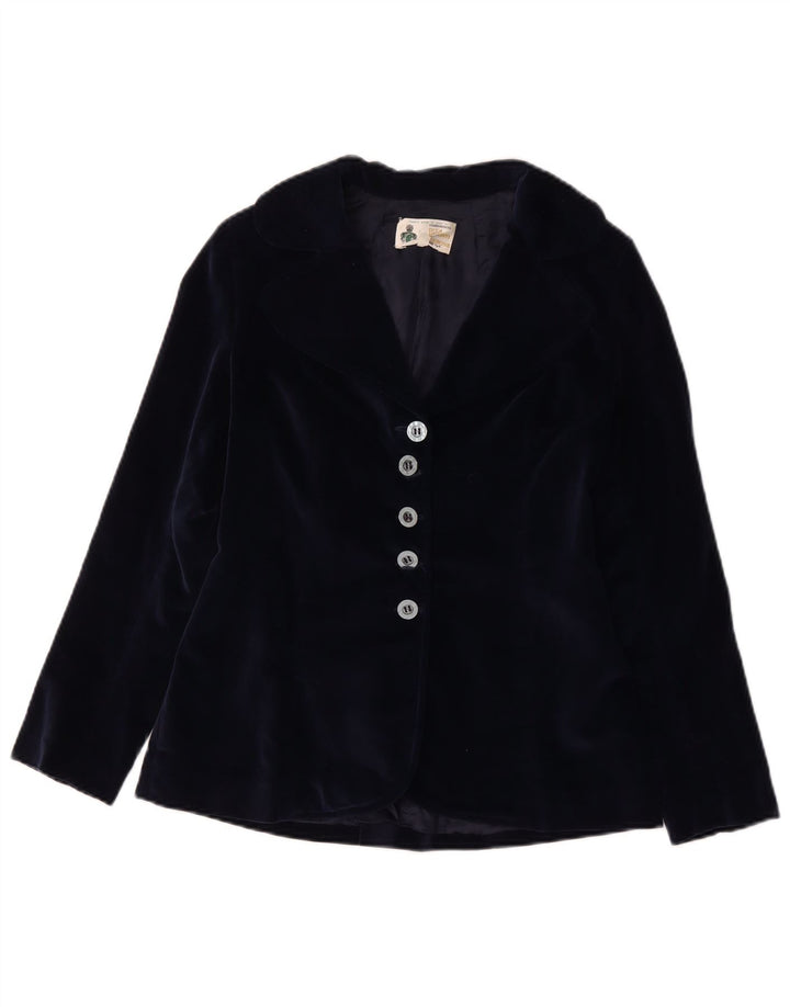 Duca Visconti Di Modrone Chaqueta tipo blazer de 5 botones para mujer IT 44 Medium Navy Bl