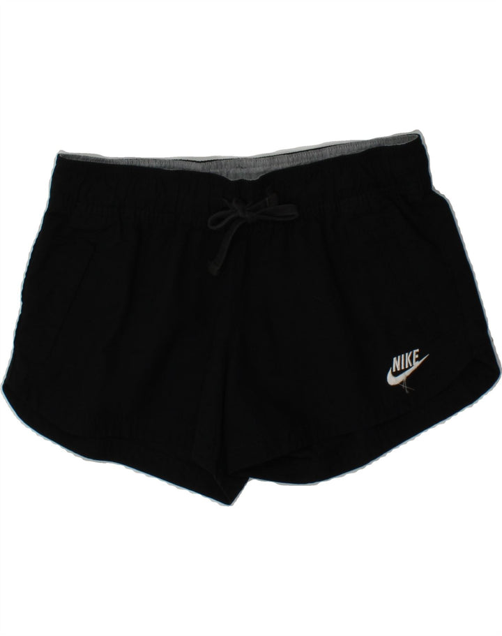 NIKE Womens Sport Shorts US 8/10 Medium Black Polyester Vintage Nike and Second-Hand Nike from Messina Hembry 
