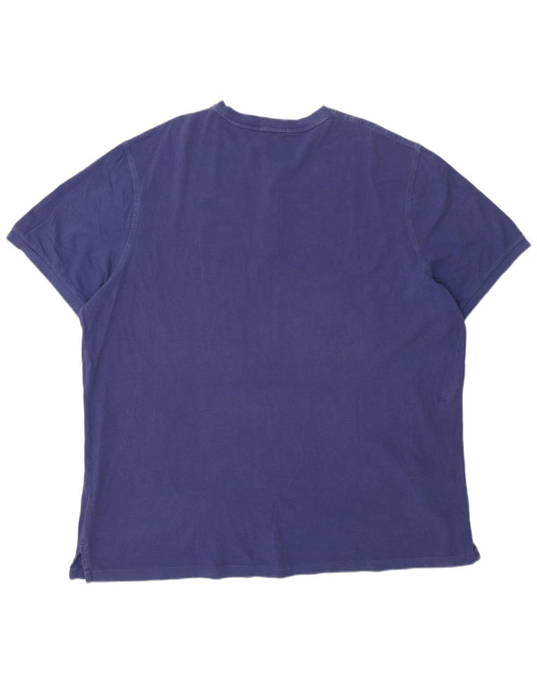 Koszulka męska Polo Ralph Lauren Top 2XL niebieska bawełniana klasyczna