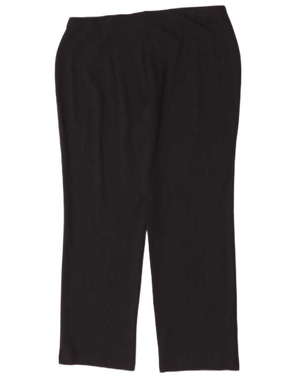 Marks & Spencer Pantalones Casuales para Mujer UK 40 Large W34 L28 Viscosa Negra