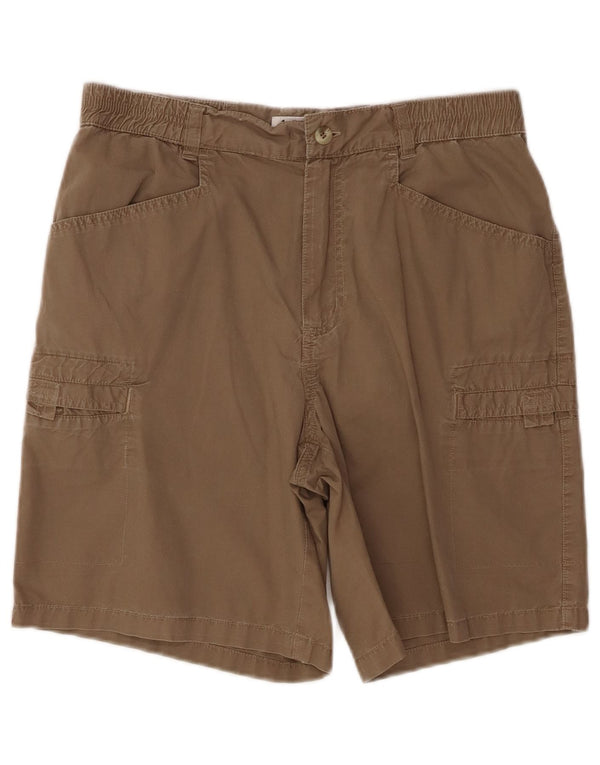 Pantaloncini cargo da donna COLUMBIA US 9 medi W28 cotone marrone