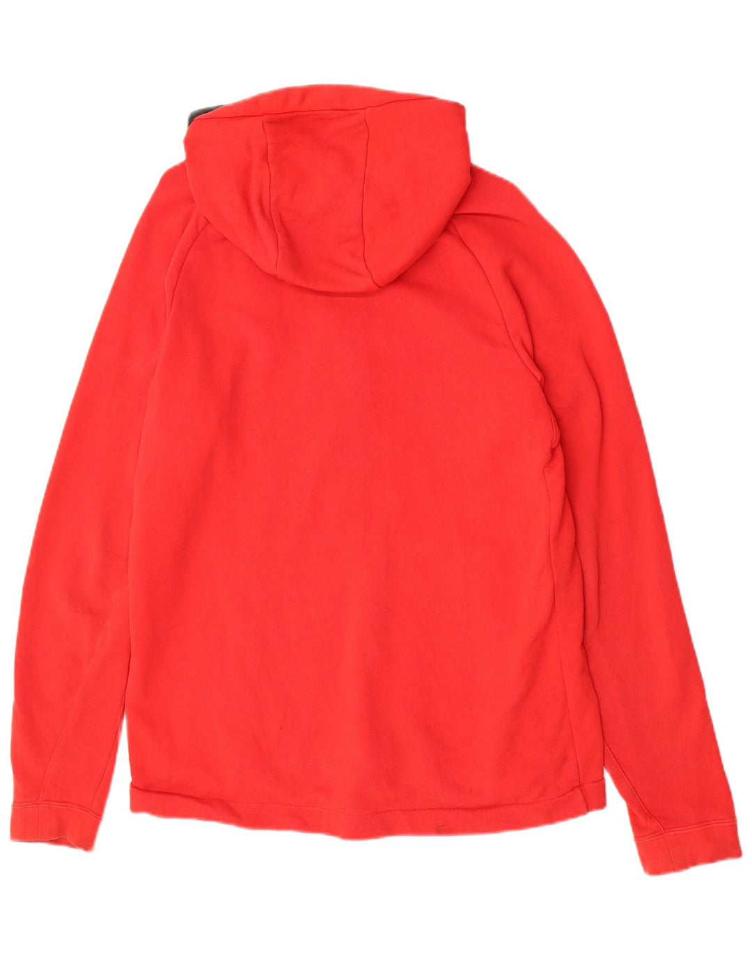 NIKE Mens Zip Hoodie Sweater XL Red Cotton