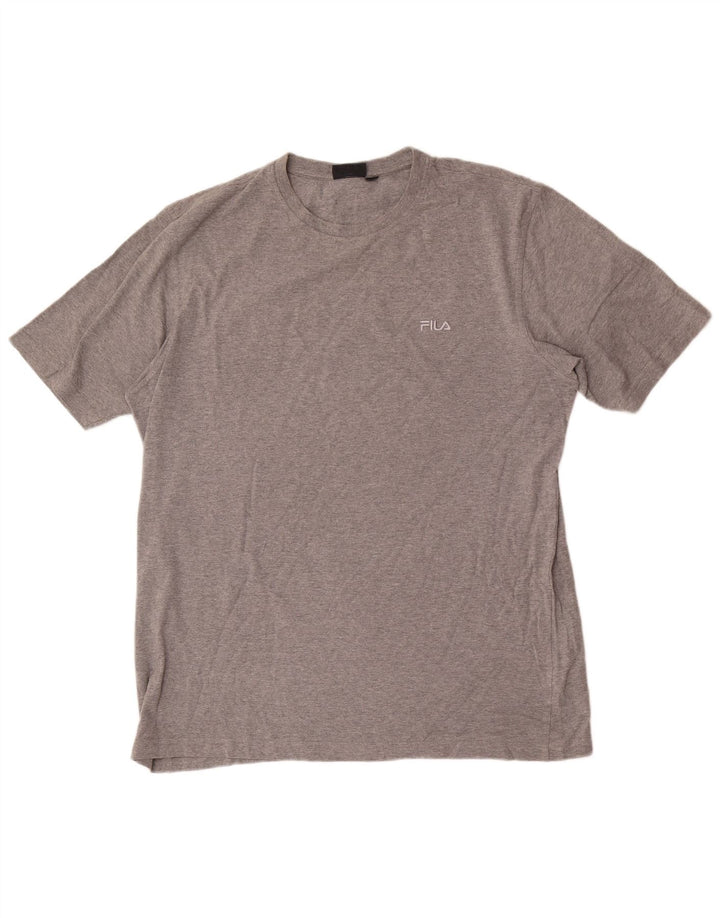 Fila Herren T-Shirt Top IT 56 2XL Grau meliert