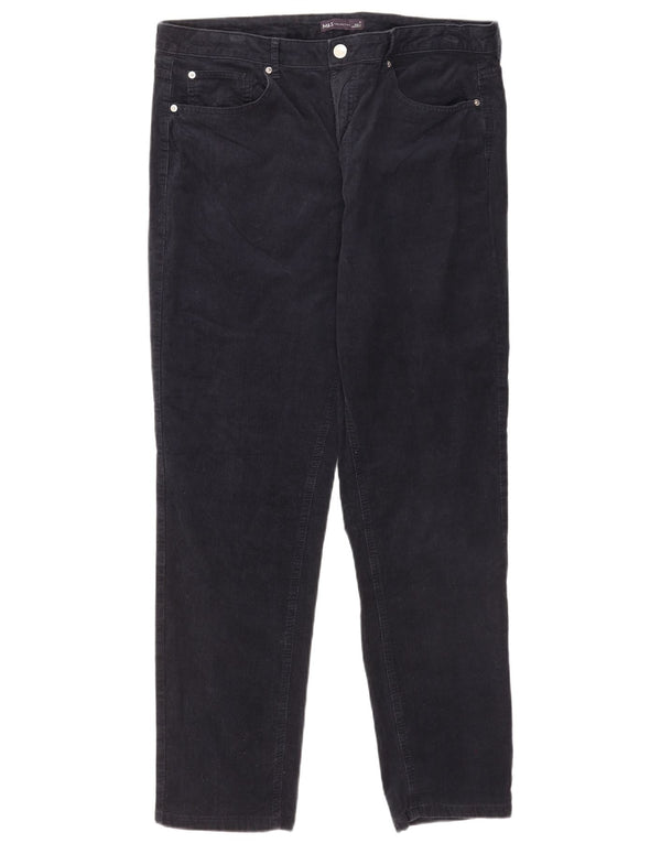 Spodnie sztruksowe Marks & Spencer Damskie UK 18 XL W36 L29 Granatowe