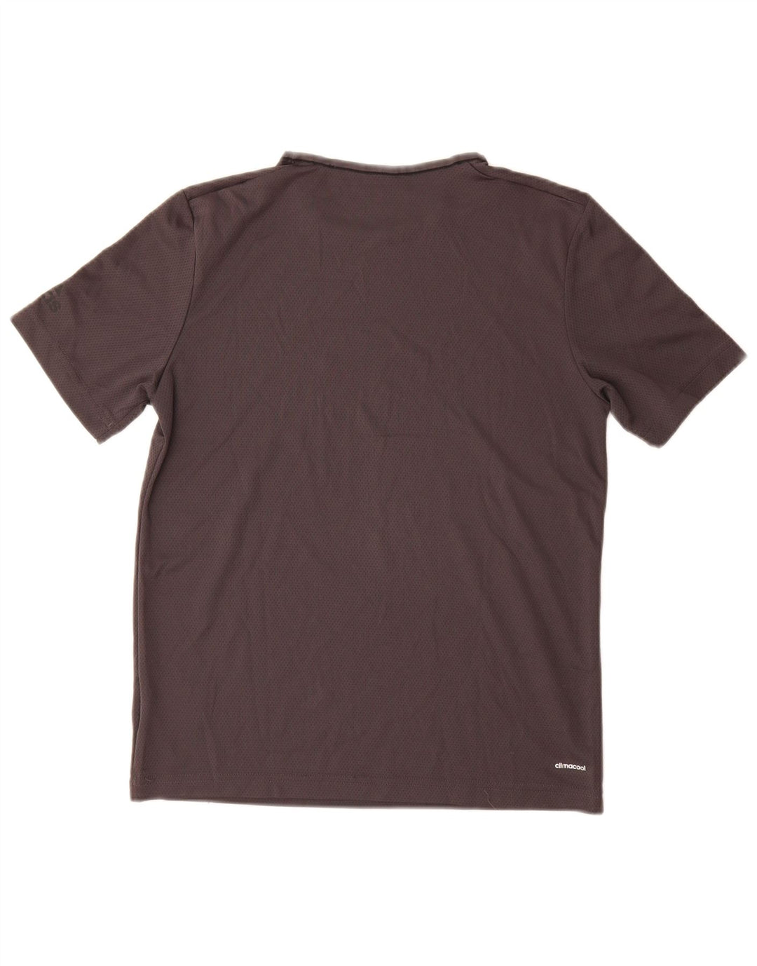 Adidas Femmes Climacool T-Shirt Top UK 12 Gris Moyen Polyester