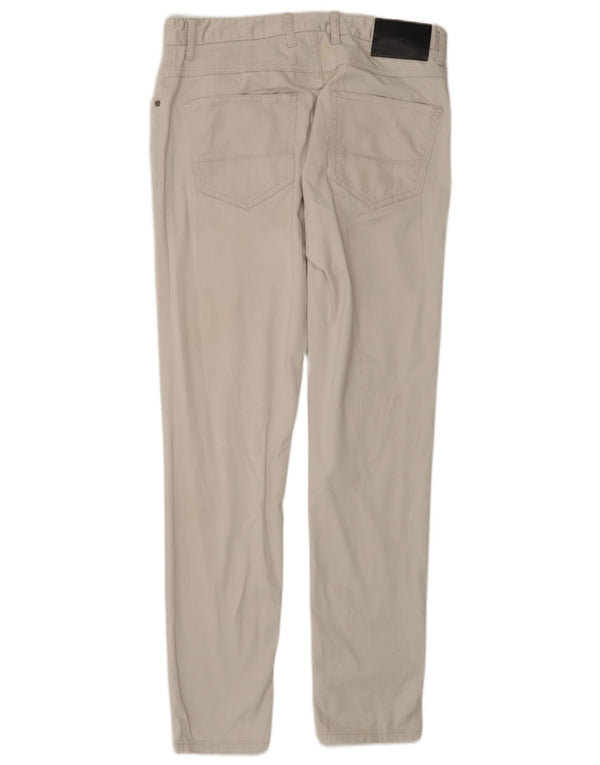 Zara Mens Skinny Calça Casual EU 40 Médio W31 L30 Algodão Bege