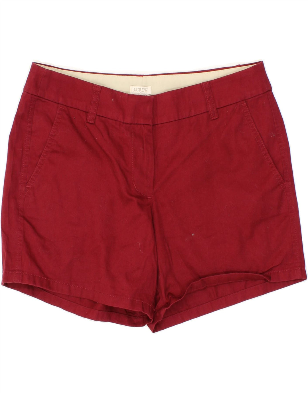 J. CREW Womens Chino Shorts US 4 Small W30  Red Cotton Vintage J. Crew and Second-Hand J. Crew from Messina Hembry 