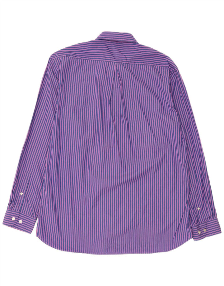 Gant Camicia da uomo vestibilità regolare in cotone a righe grandi blu