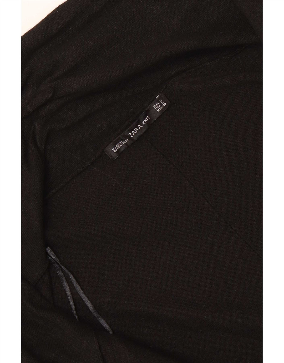 Zara Womens Open Cardigan Sweater UK 14 Large Black