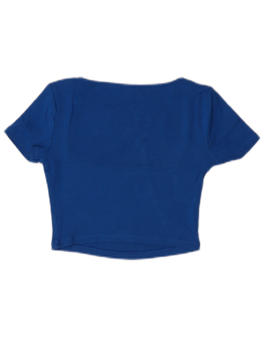 Zara Womens Crop Top UK 12 Medium Blue