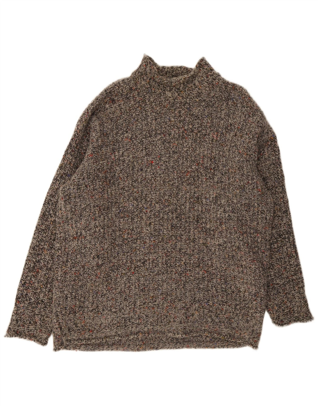 S. Moritz Mens Turtle Neck Jumper Sweater XL Grey Flecked