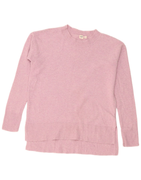 Gap női csónaknyakú pulóver UK 14 közepes rózsaszín nylon