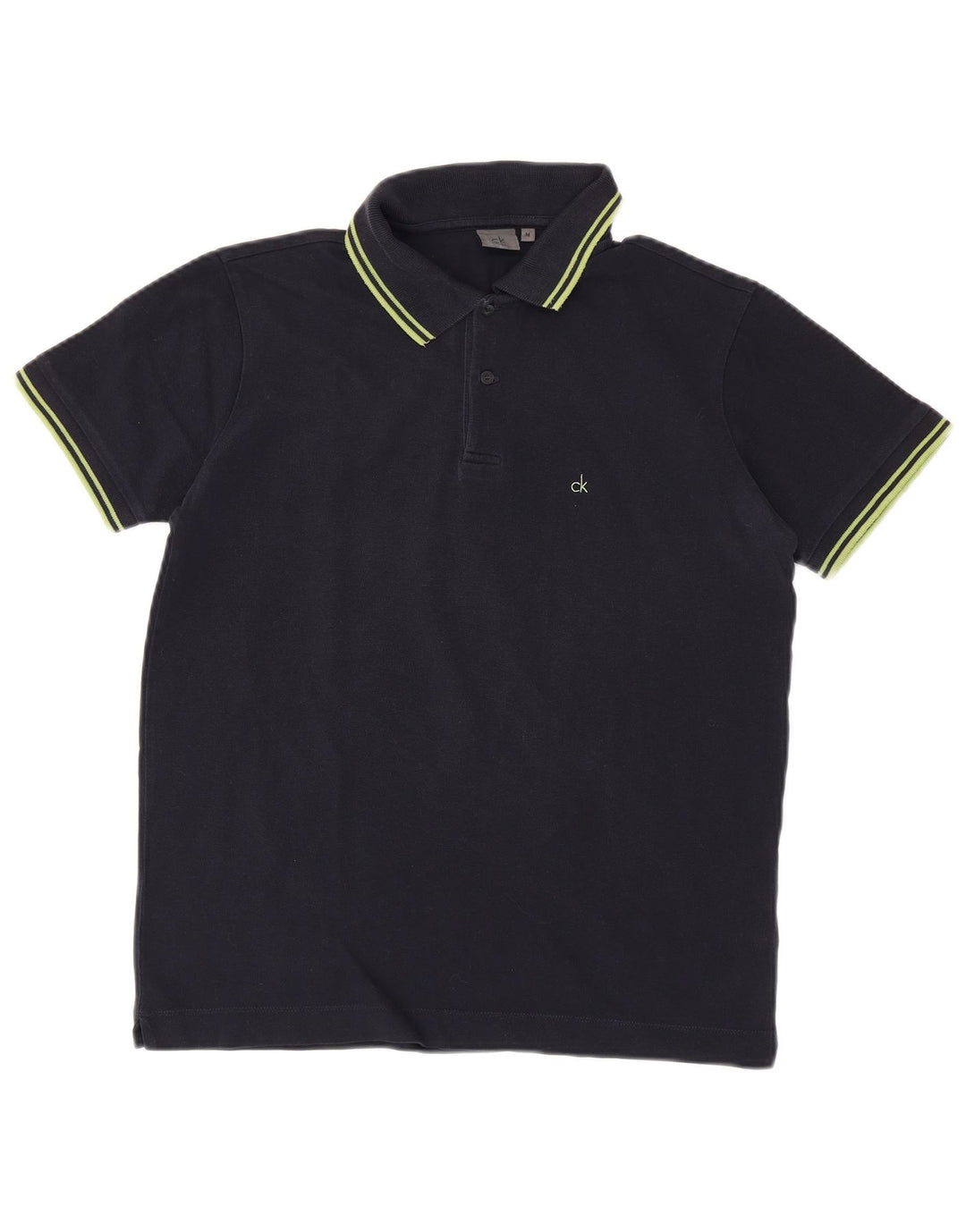 CALVIN KLEIN Herren Poloshirt Medium Marineblau Baumwolle