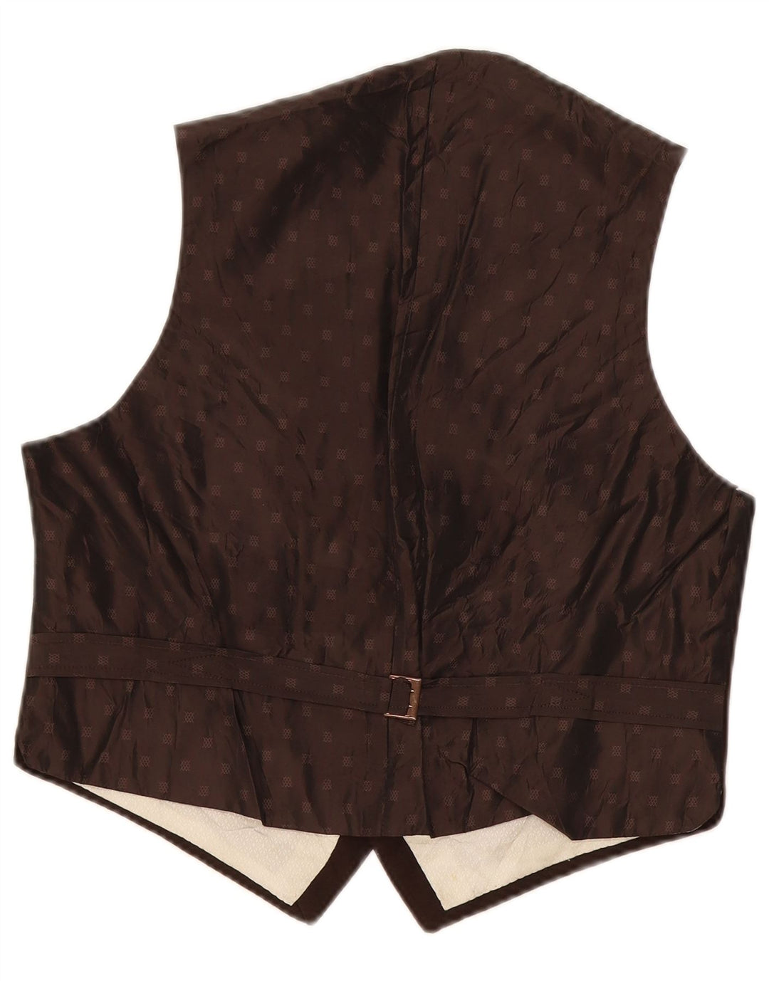 Vintage Mens Waistcoat Small Brown Spotted