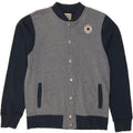 CONVERSE Boys Varsity Jacket 13-14 Years XL Grey Colourblock Cotton Vintage Converse and Second-Hand Converse from Messina Hembry 