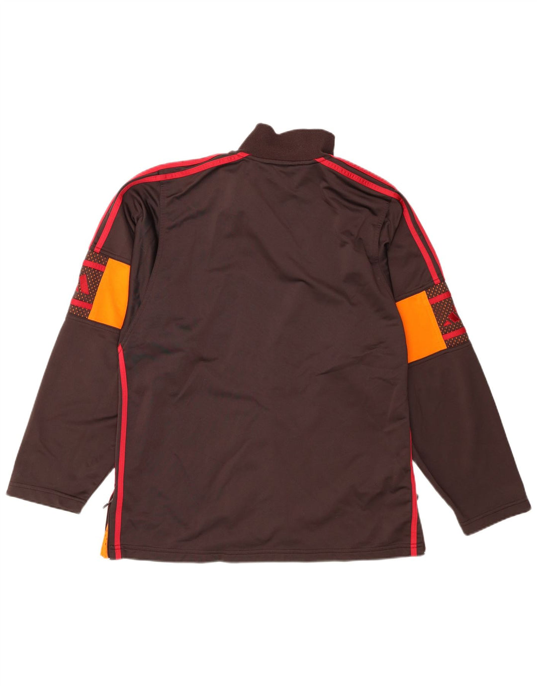 Adidas Mens Tracksuit Top Jacket UK 38/40 Medium Brown Polyester