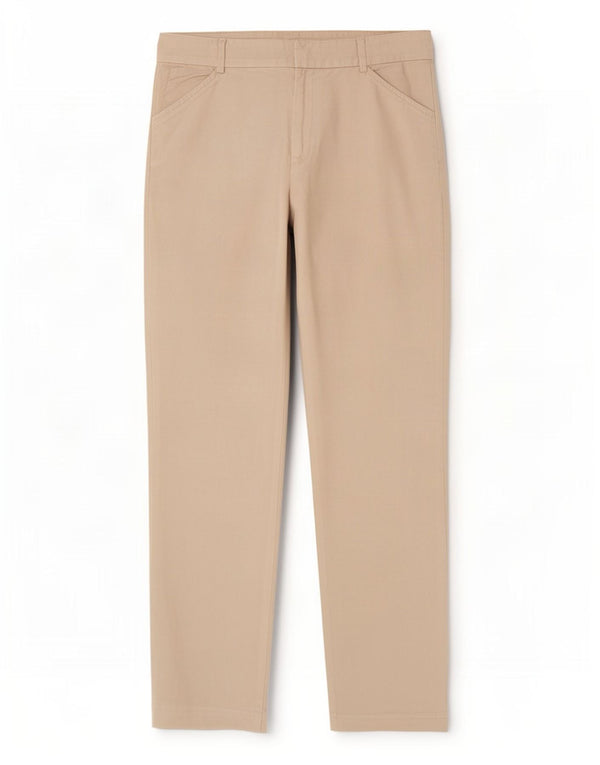 Pantaloni casual dritti da donna Ralph Lauren US 4 Small W26 L25 Lino bianco