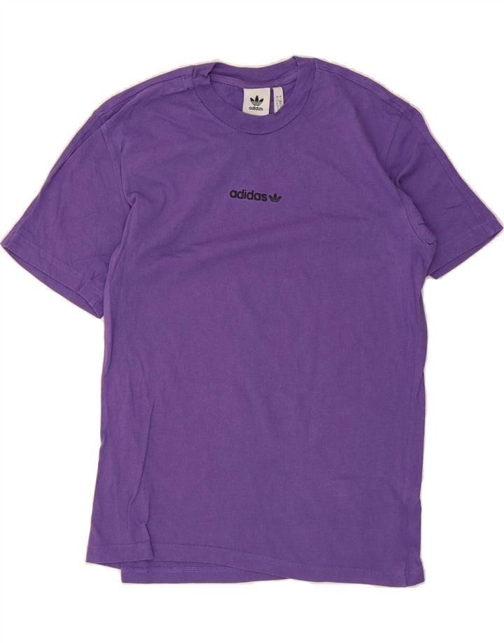 ADIDAS Mens T-Shirt Top Small Purple Cotton Vintage Adidas and Second-Hand Adidas from Messina Hembry 